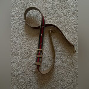 Bandolier Adjustable Crossbody Red and Green Stripe Strap